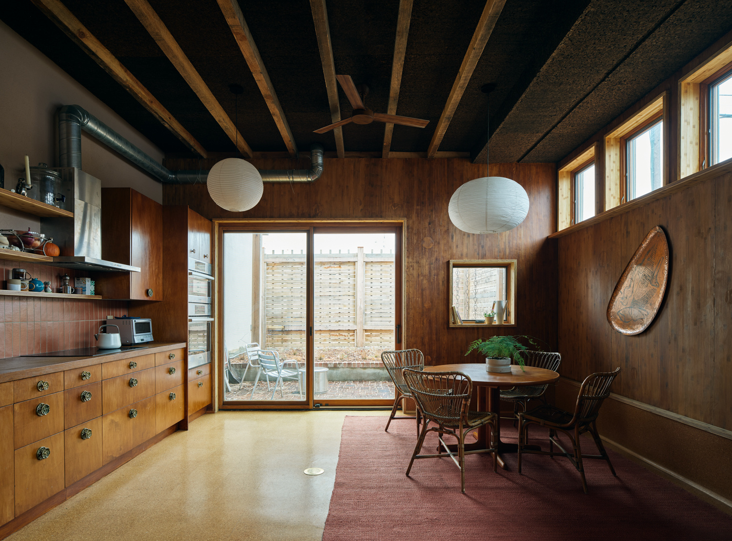 Cork Countertops, Insulation & Facade - Overbeck Alley House -&nbsp; DC