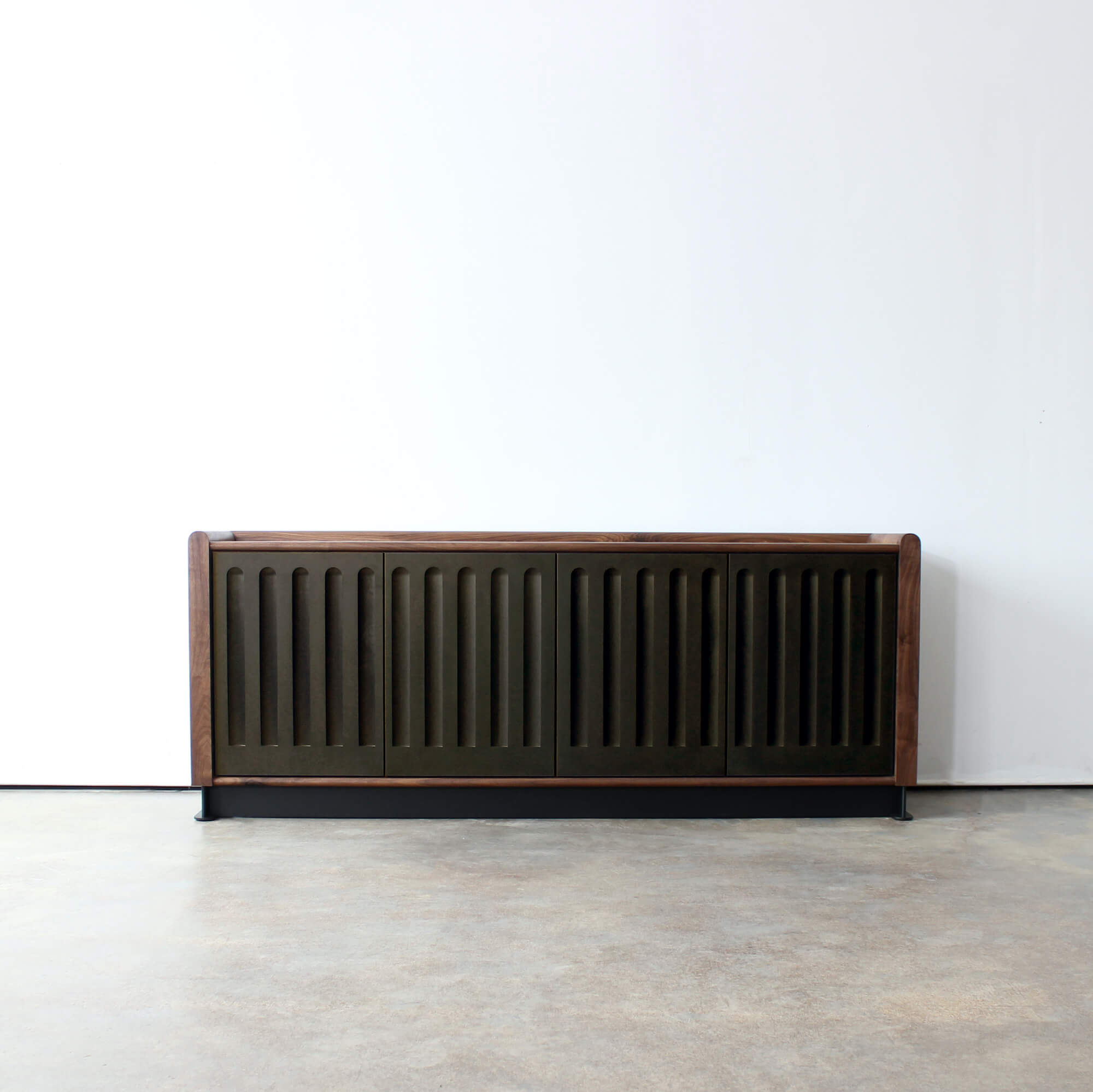 Arcade Media Cabinet with Richlite Grays Harbor Doors