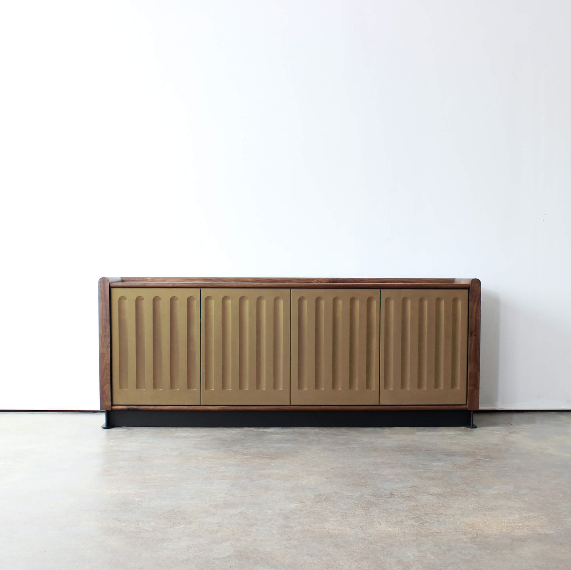 Arcade Media Cabinet with Richlite Maple Valley Doors