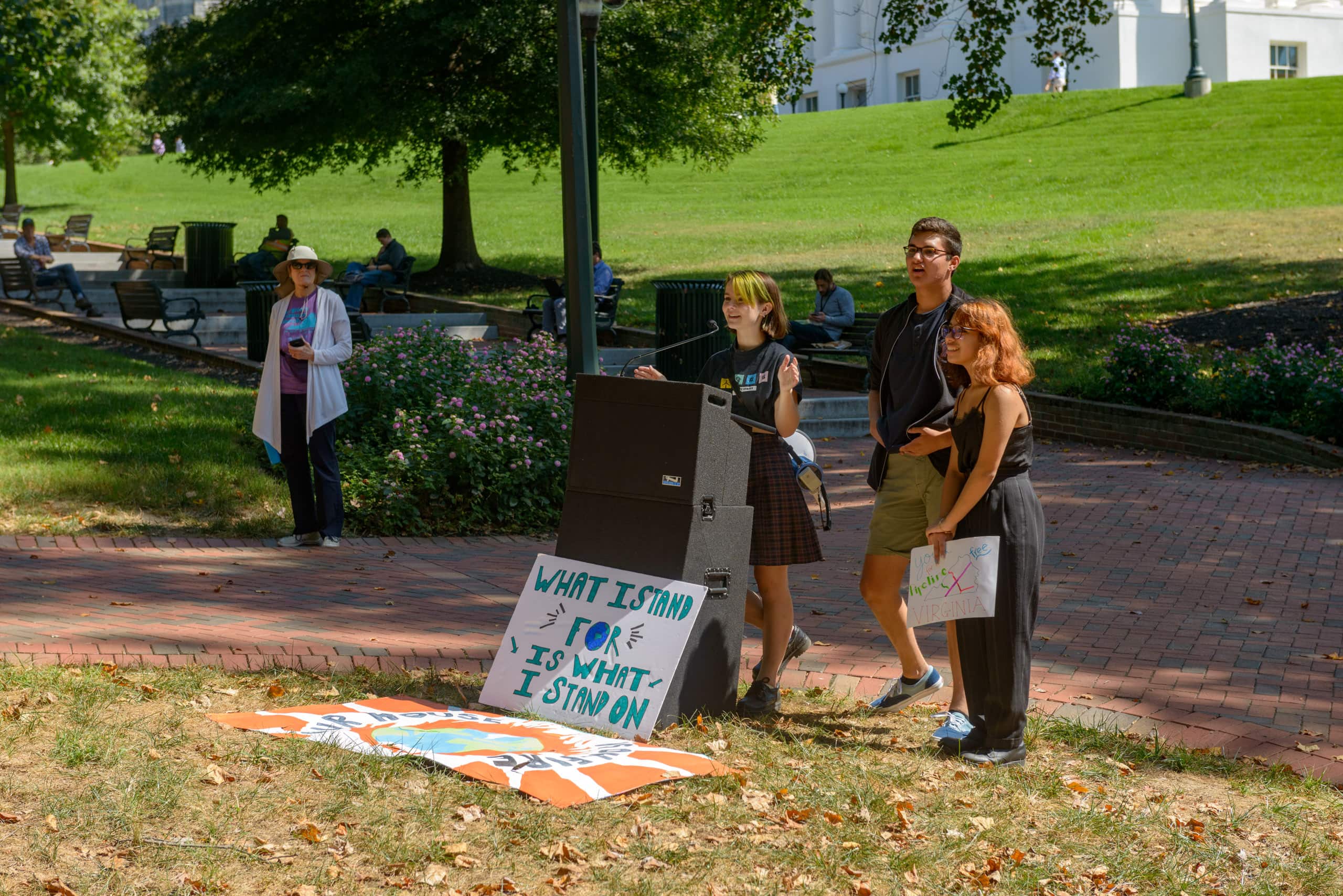 Climate Change Protesters at Virginia Capitol Square