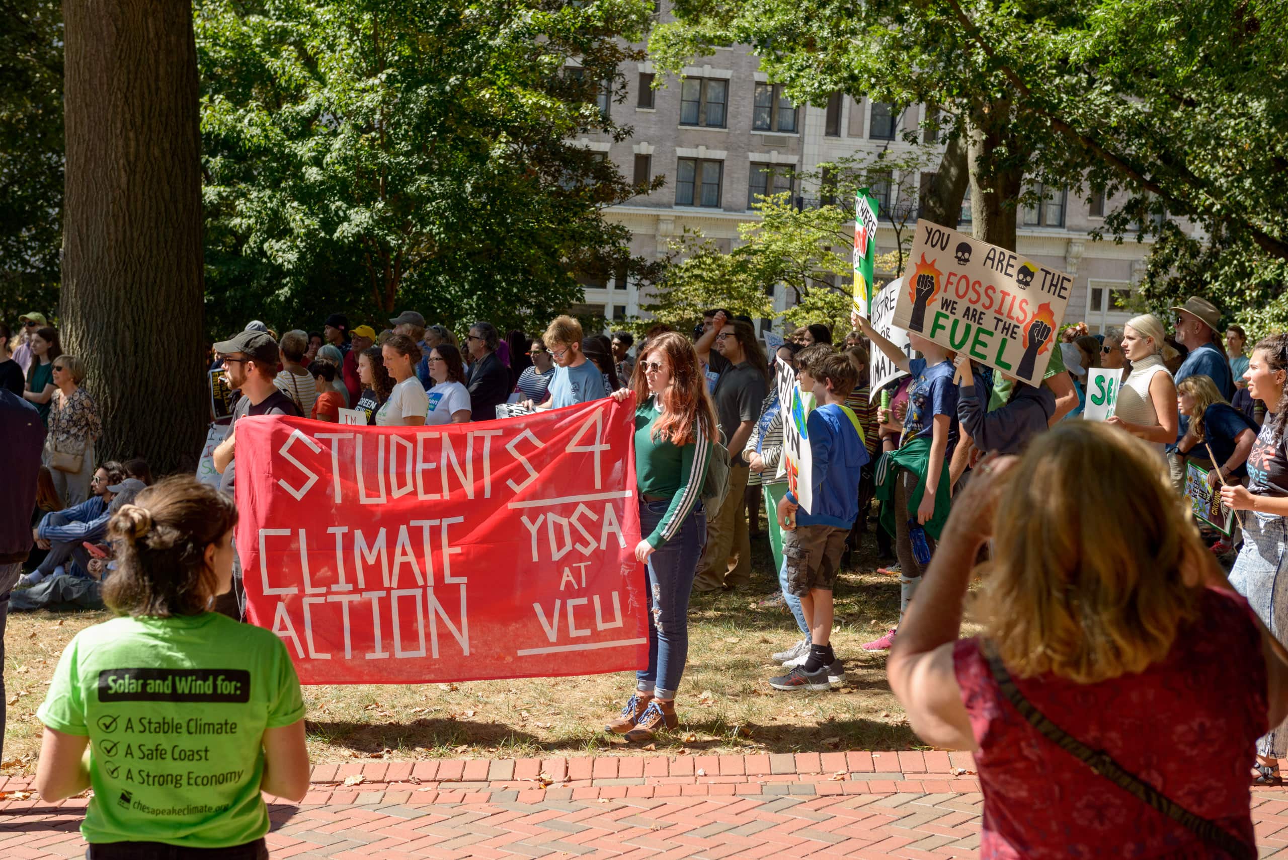 Climate Change Protesters at Virginia Capitol Square
