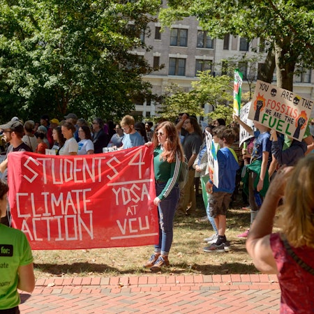 Climate Change Protesters at Virginia Capitol Square