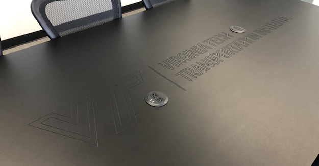 Featured Image for:Custom Branded Richlite Tabletops - Virginia Tech Case Study