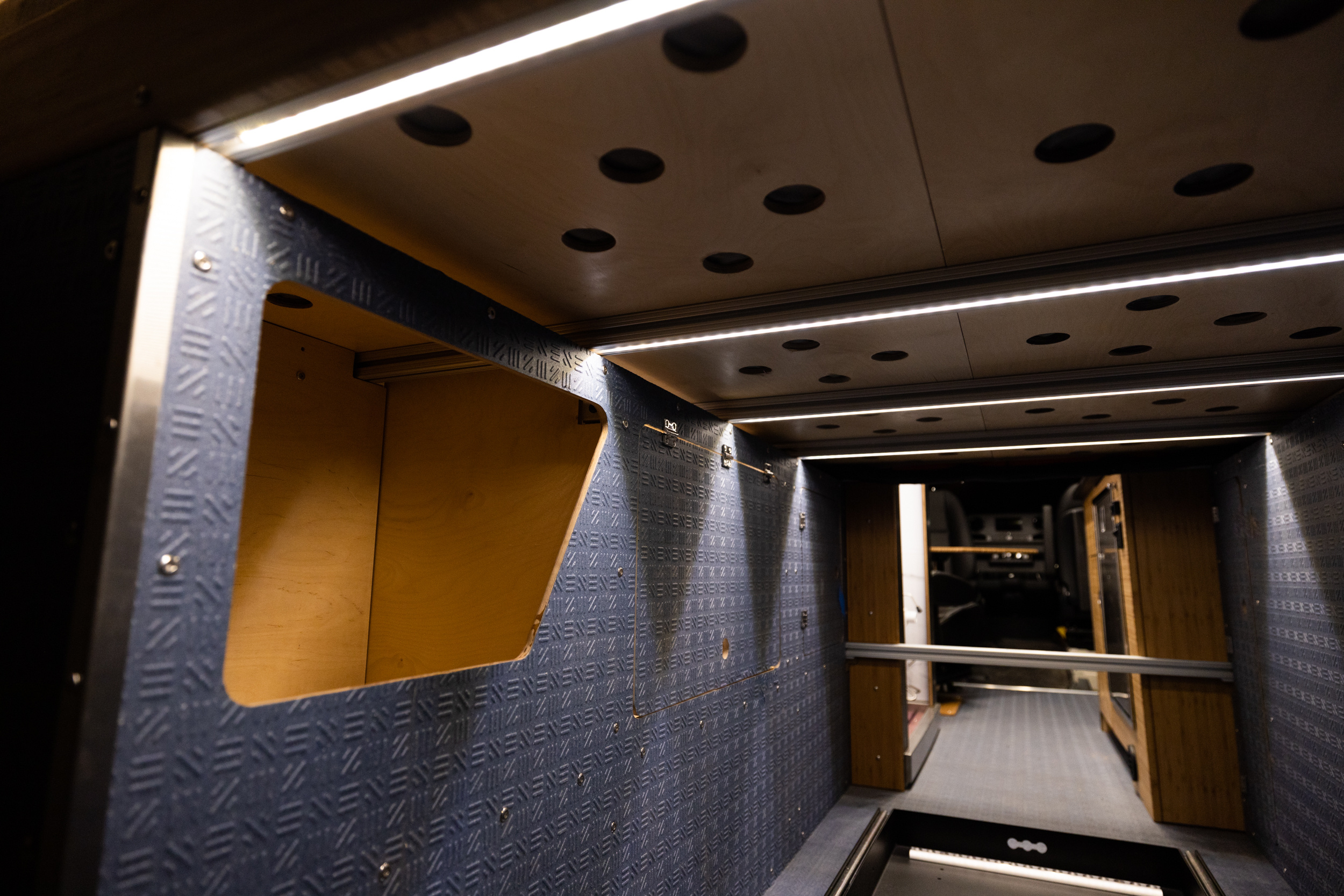 Handcrafted Sprinter Van Build - Richlite & Cali Bamboo