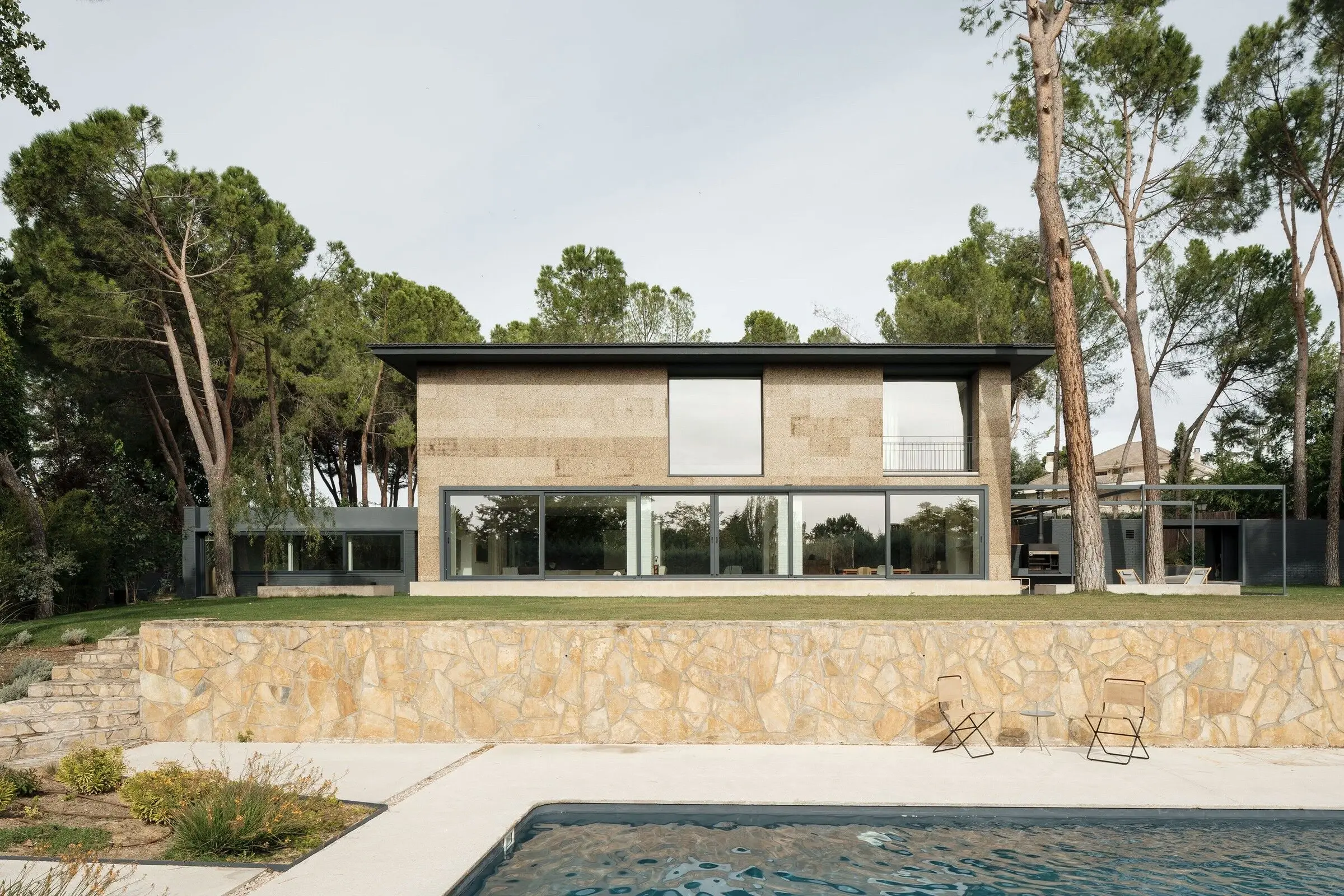 The Three Little Pigs Cork House - Amorim Cork Facade - Madrid, Spain