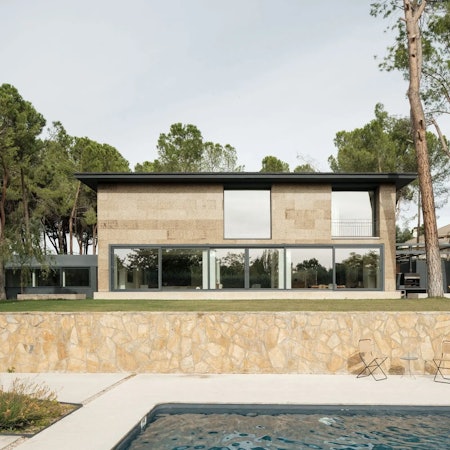 The Three Little Pigs Cork House - Amorim Cork Facade - Madrid, Spain