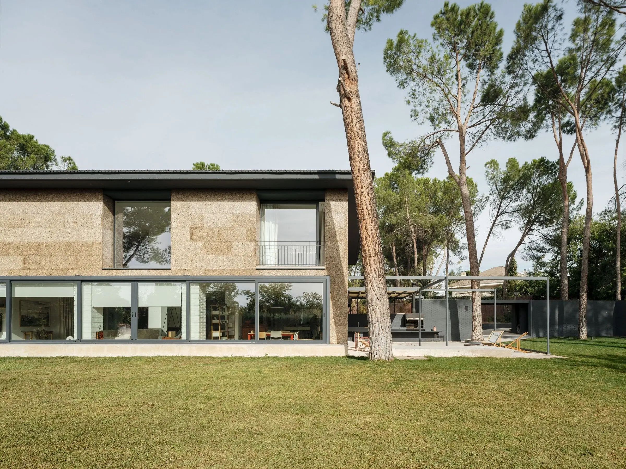 The Three Little Pigs Cork House - Amorim Cork Facade - Madrid, Spain