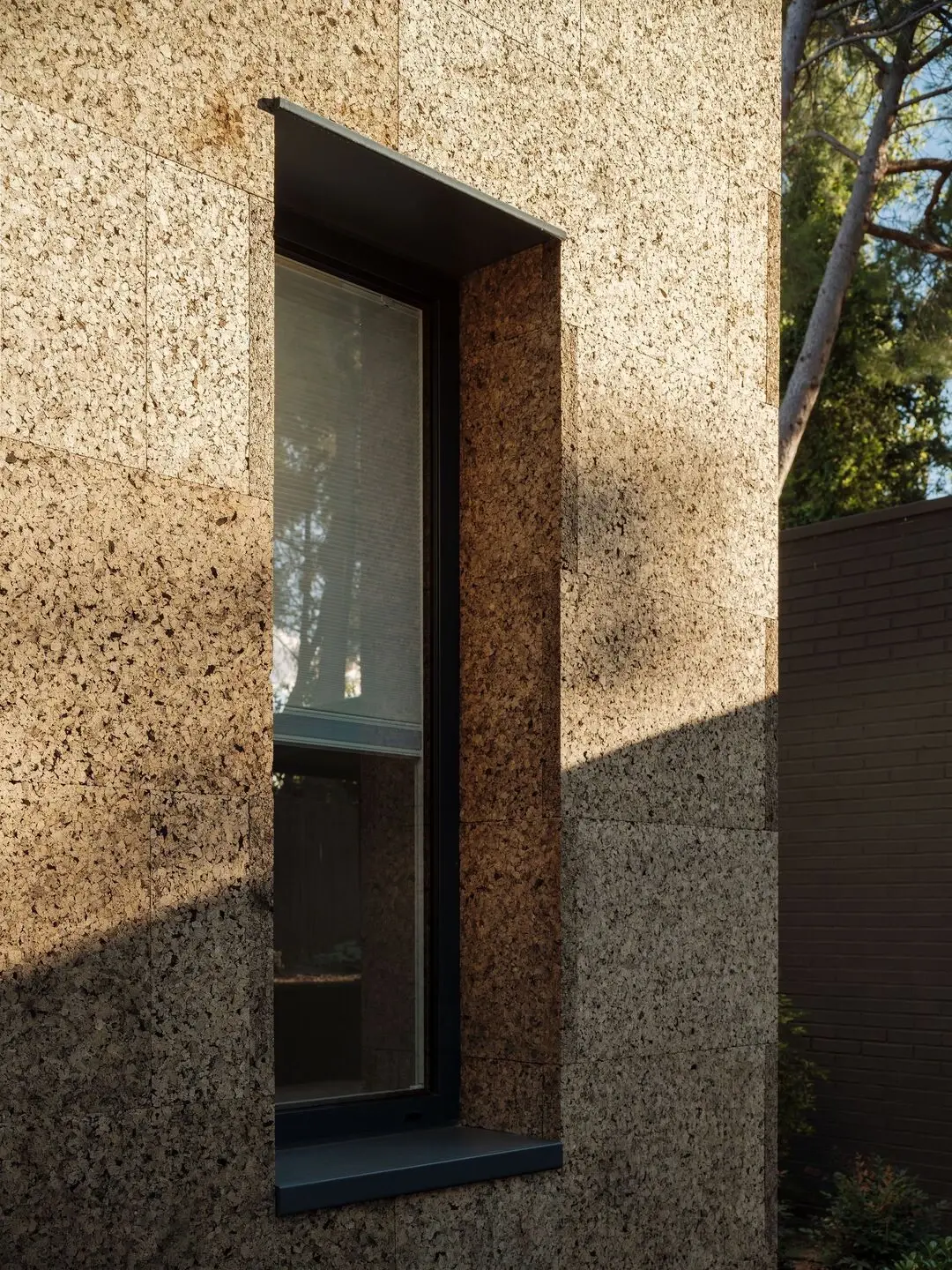 The Three Little Pigs Cork House - Amorim Cork Facade - Madrid, Spain