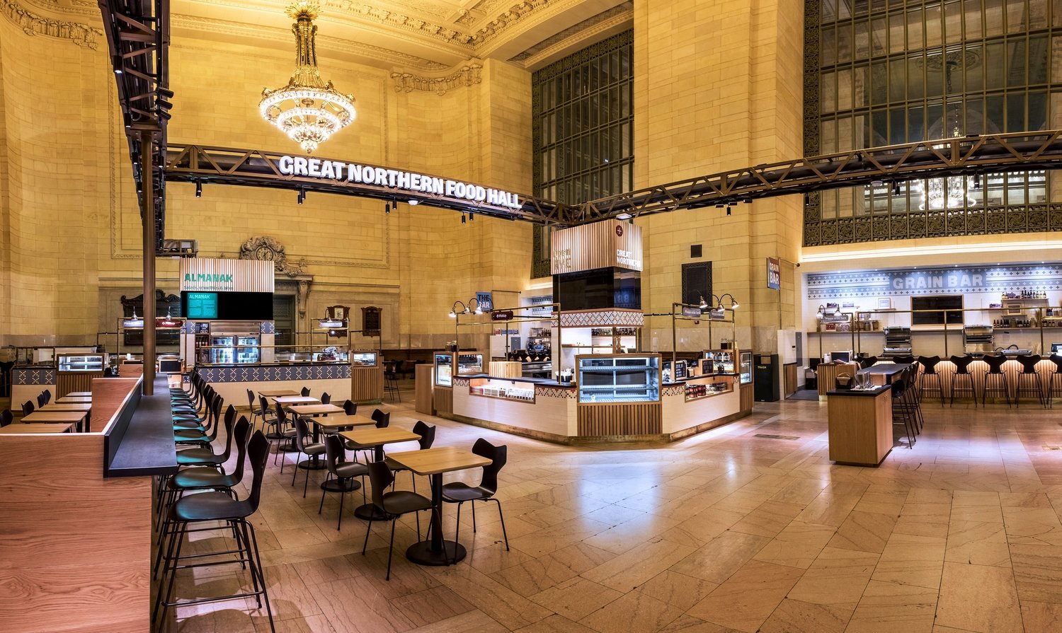 Richlite Countertops at Great Northern Food Hall in Grand Central Station