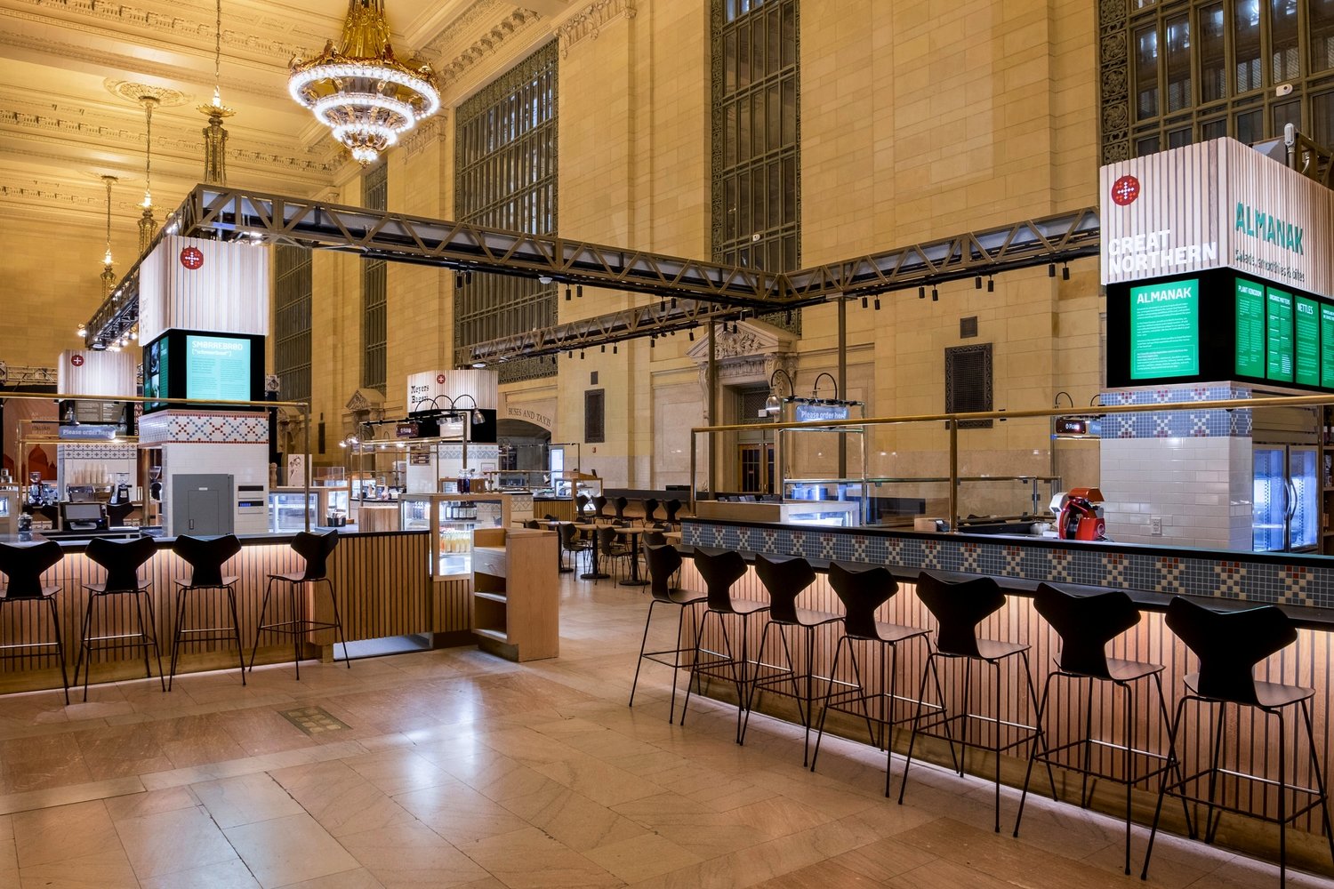 Richlite Countertops at Great Northern Food Hall in Grand Central Station