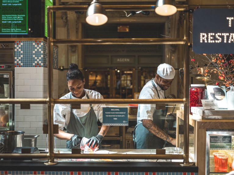 Richlite Countertops at Great Northern Food Hall in Grand Central Station